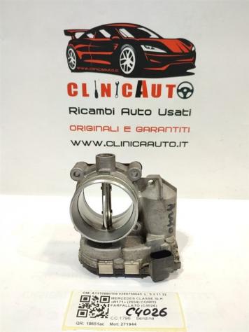 CORPO FARFALLATO MERCEDES SLK W171 2° Serie A1110980109 0280750045 271944 benzina 1796 (0411) - Foto 2