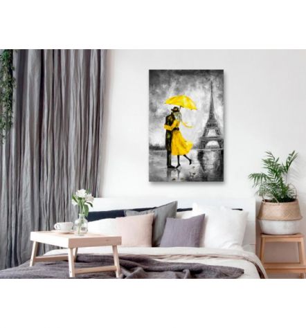 Quadro Ombrelli Gialli A Londra Cm.90x60 E 120x80 ARREDALACASA - Foto 2