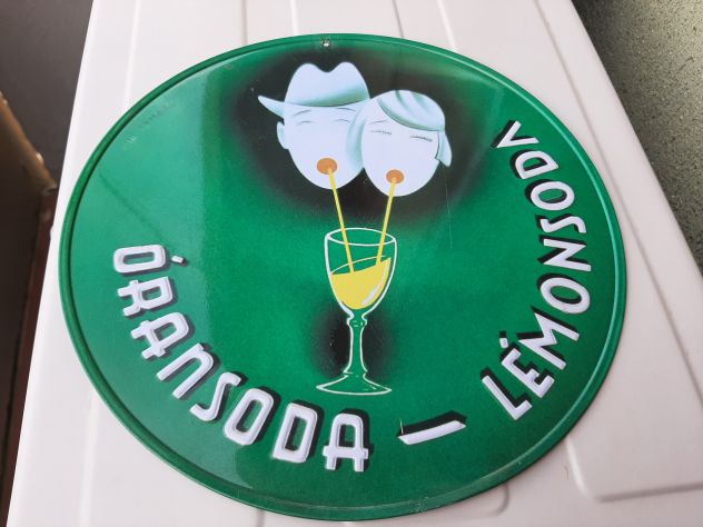 INSEGNA ORANSODA LEMONSODA TARGA IN RILIEVO