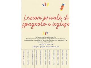 Corso MIUR Lezione private per studenti spagnolo tutta la Italia.