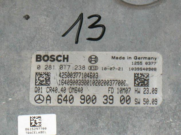 0281017238 ECU MERCEDES 0281017238 EDC17C43 A6409003900 CR40.40 - Foto 2