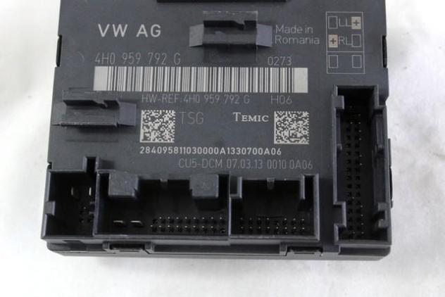4H0959792G CENTRALINA PORTA ANTERIORE DESTRA AUDI A8 D4 4.2 D 4X4 258KW AUT 4P (2013) RICAMBIO USATO - Foto 2