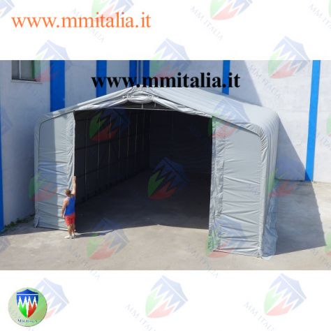 Tendoni, Tunnel per uso deposito in acciaio telo in pvc Ignifugo - Foto 6