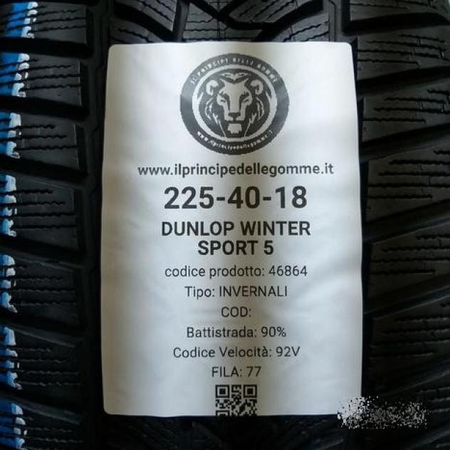 2 gomme 225 40 18 dunlop a46864 - Foto 2