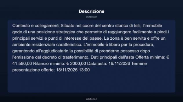 Immobile in asta di 166 m² con più di 5 locali in vendita a Isili - Foto 11