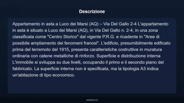 Immobile in asta di 60 m² in vendita a Luco dei Marsi - Foto 3