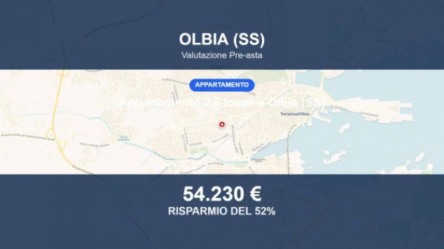 Immobile in asta di 56 m² in vendita a Olbia