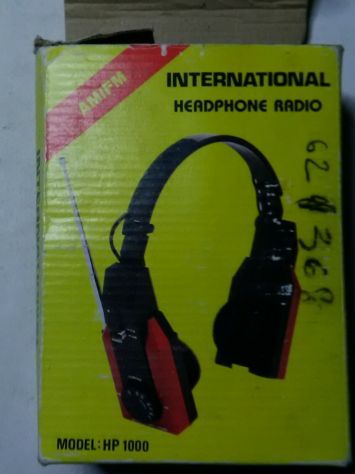RADIO CUFFIA ANNI 70 CON SCATOLO ORIGINALE