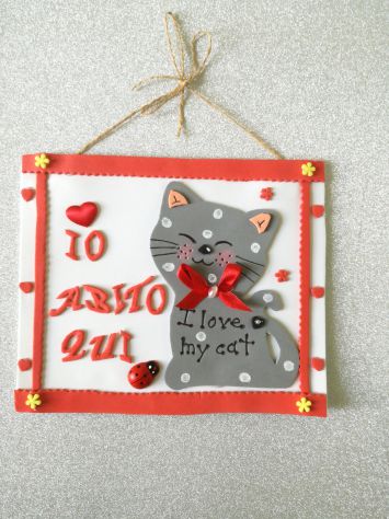 GATTO TARGHETTA - SPEDIZIONE GRATUITA
