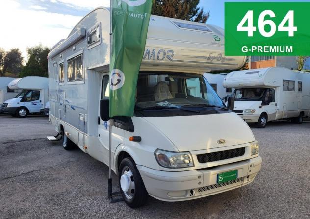 CAMPER RIMOR FORD MANSARDATO 7 POSTI DOPPIA DINETTE LETTI CASTELLO CLIMATIZZATORE TENDALINO GENERALI USATI