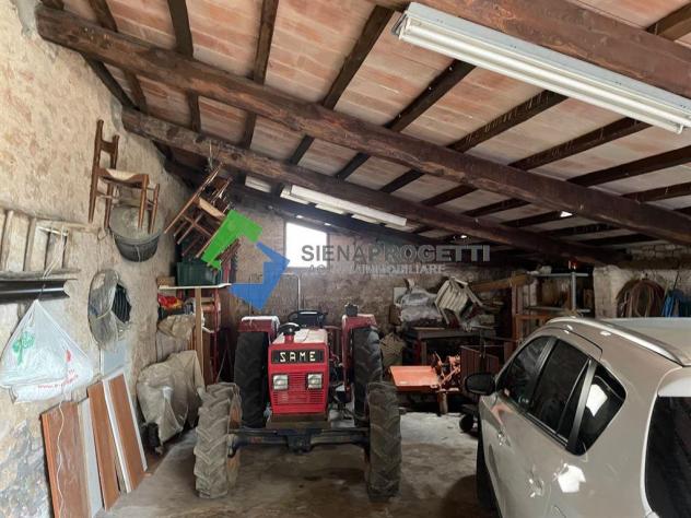 Terra-tetto in pietra e magazzino indipendente nell’antico borgo di Tocchi, Monticiano, Siena. - Foto 16