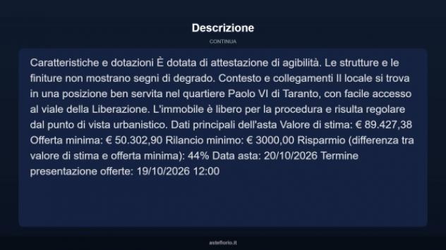 Immobile in asta di 114 m² in vendita a Taranto - Foto 10