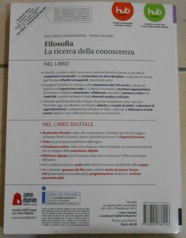 Filosofia la ricerca della conoscenza 2A+2B 9788824738156 - Foto 2
