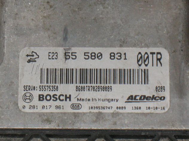 0281017961 ECU CENTRALINA OPEL CORSA D 0281017961 55575350 55580831 - Foto 2