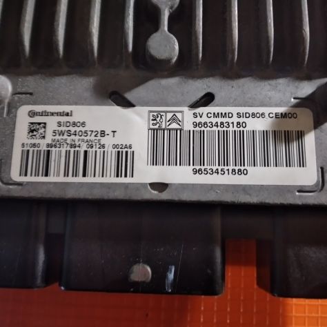 CENTRALINA MOTORE 5WS40572B-T 9663483180 9653451880 PSA Continental 47524 - Foto 4