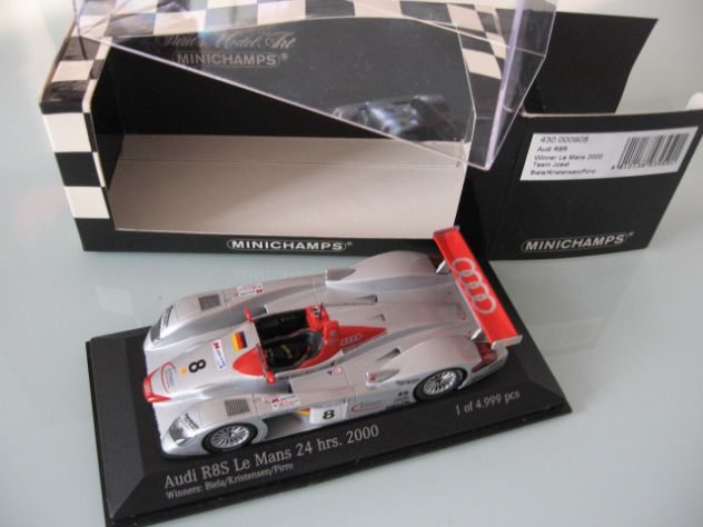 AUDI R8S 24H. LE MANS ANNO 2000 NUOVO!!!! MINICHAMPS - Foto 2