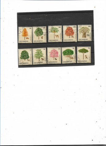 1970/1982 SAN MARINO N 11 SERIE COMPLETE FRANCOBOLLI USATI - Foto 2