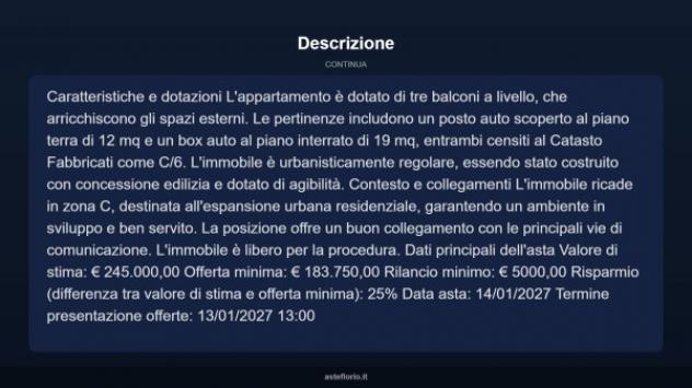Immobile in asta di 108 m², box auto in vendita a Quartu Sant'Elena - Foto 5