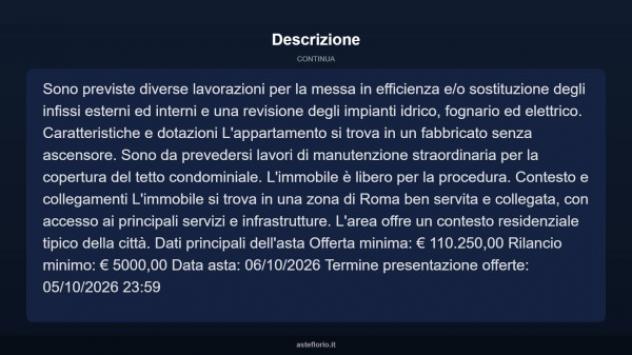Immobile in asta di 89 m² in vendita a Roma - Foto 4