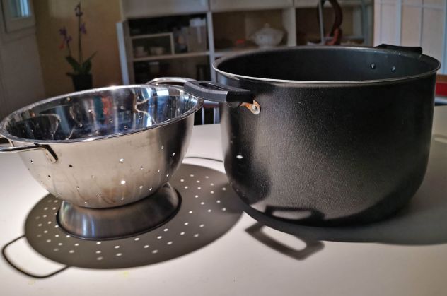 pentola e scolapasta