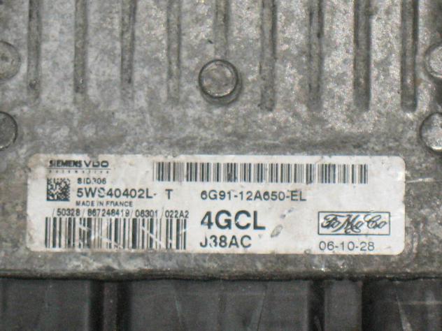 5WS40402L-T ECU FORD C-MAX S-MAX SID206 5WS40402L-T 4GCL 6G91-12A650-EL - Foto 2