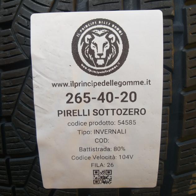 2 GOMME 265 40 20 PIRELLI A54585 - Foto 2