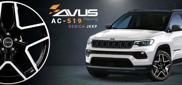 Cerchi lega 18 AVUS AC-519 Black Polish JEEP FORD FIAT ALFA - Foto 9