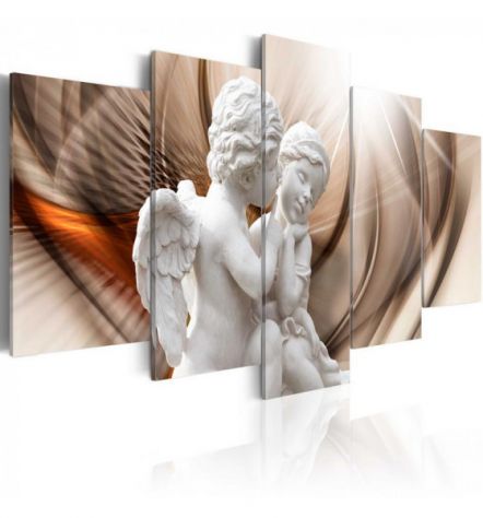 Quadro Con Due Angioletti Cm. 100x50 E 200x100 - ARREDALACASA