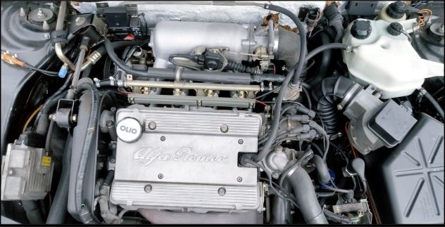 Alfa Romeo 164 TURBO Nera Anno 1990 auto d'Epoca con spoiler e Cerchi in Lega! - Foto 10