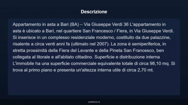 Immobile in asta di 98 m² in vendita a Bari - Foto 17