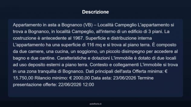 Immobile in asta di 116 m² in vendita a Bognanco - Foto 5