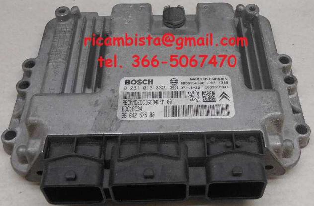 0281013332 9664257580 Peugeot 308 1.5 HDI centralina motore