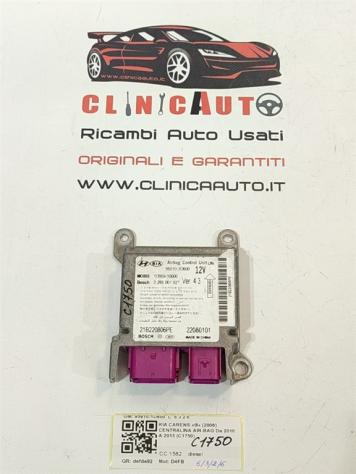 CENTRALINA AIRBAG KIA Carens 2° Serie 95910-1D600 D4FB (06)