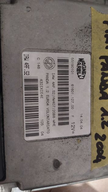 Centralina motore IAW 4AF.S2 Fiat panda 1.2 (169) - Foto 2