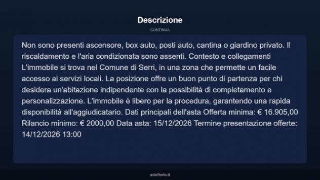 Immobile in asta di 123 m² in vendita a Serri - Foto 4