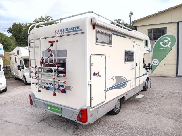 CAMPER ADRIA DUCATO MANSARDATO 6 POSTI DINETTE CENTRALE LETTI CASTELLO FOTOVOLTAICO TENDALINO LETTI CASTELLO CAMPEGGIO USATI GENERALI 1437 - Foto 6