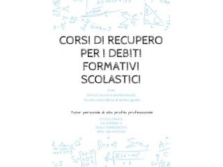 CORSI DI RECUPERO PER I DEBITI FORMATIVI SCOLASTICI