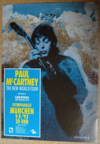 Locandina/poster Paul McCartney concerti Firenze 1993