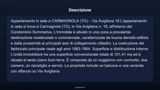 Immobile in asta di 101 m², box auto in vendita a Carmagnola - Foto 4