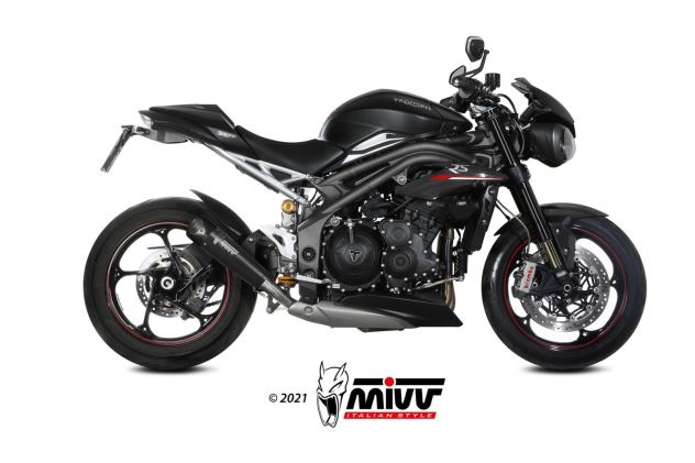 Terminale di scarico per Triumph speed triple 1050 Mivv X-M5 Gp Suono Leovince