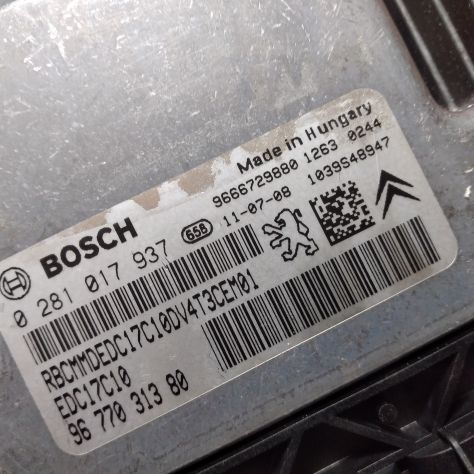 centralina motore BOSCH 0281017937 peugeot 206 1.4 HDI ANNO 2012 - Foto 6