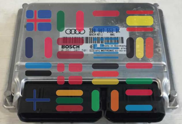 0261207501 3B0907552BK Audi A6 2.4 centralina motore Bosch