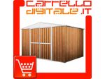 Box in Acciaio Zincato Casetta da Giardino in Lamiera 3.60 x 1.75 m x h2.12 &hellip;
