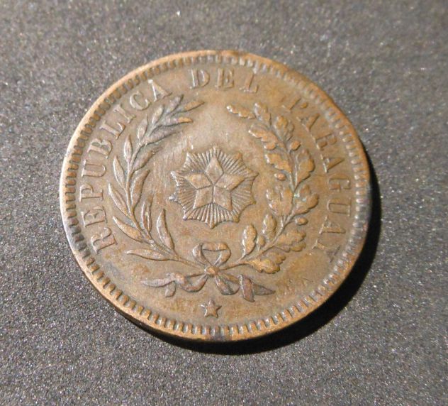 Paraguay 2 centesimos, 1870. - Foto 6