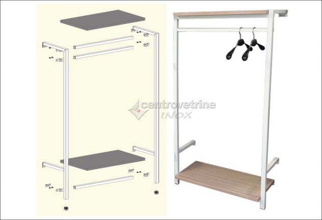 SCAFFALE PER ABBIGLIAMENTO "SOTTOSOPRA" KIT 1 DA 95