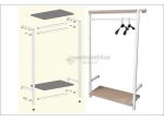 SCAFFALE PER ABBIGLIAMENTO "SOTTOSOPRA" KIT 1 DA 95