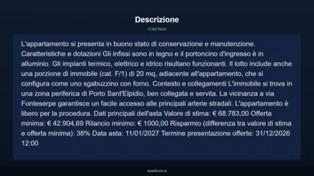 Immobile in asta di 111 m² in vendita a Porto Sant'Elpidio - Foto 6