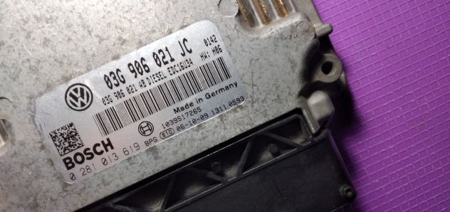 ECU SKODA Octavia 1Z 2.0 Diesel 03G906021JC BOSCH 0281013619 - Foto 3