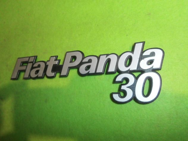 SCRITTA LOGO TARGHETTA POSTERIORE FIAT PANDA 30 REAR PLATE FIAT PANDA 30 - Foto 3