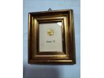 Quadretto vintage effigie Paolo VI monetina oro 8 ka